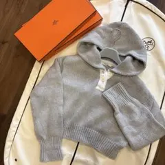 美品ADEAM アディアム カシミヤ混 可愛いニットパーカー