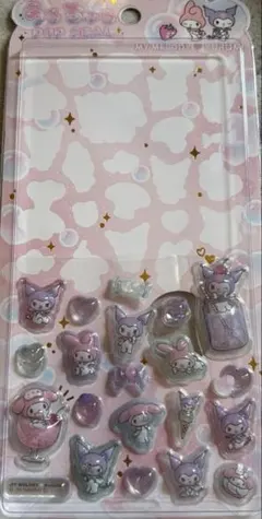 サンリオキャラクターシール マイメロ　クロミ　おすそ分け　うるちゅるシール