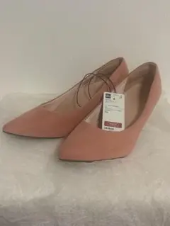 【新品・未使用】GU ジーユー　マシュマロパンプス　ライトオレンジ24.0cm