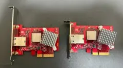 玄人志向 GbEX-PCIE 10GBase-Tイーサネットボード　２個