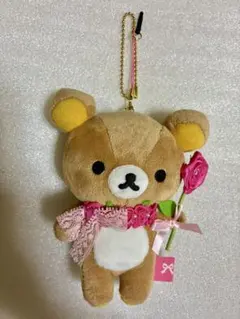 リラックマストア限定 コリラックマ ぶらさげぬいぐるみ 花束 バラ