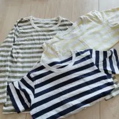 無印良品　ロンT　半袖　３枚セット　120ｃｍ