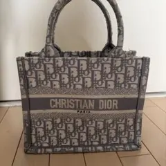 CHRISTIAN DIOR トートバッグ グレー
