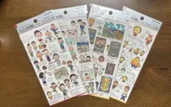 【完売品】大人の図鑑シール　ちびまる子ちゃん　コジコジ　4種セット　シール