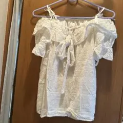 Bobon21 コットン オフショルダー トップス