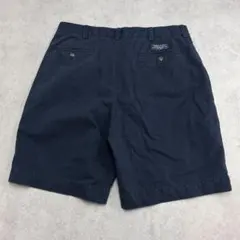 90s　ポロバイラルフローレン　チノパン　チノショーツ　古着　ネイビー　W34