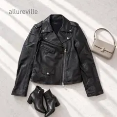 2026年最新】allureville レディース レザージャケット・ライダースの 
