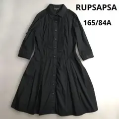 RUPSAPSA　シャツワンピース　ギャザー　ブラック　小悪魔　フリル　グランジ