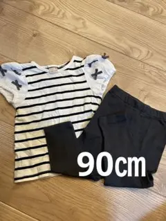 petit main ストライプ Tシャツ レギンス　90cm