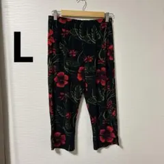 花卉印花 短褲 L號 花紋 彈性 居家服