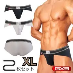 GX3 SUPER POP モノトーン アスレティックブリーフパンツ XL 2枚