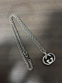 【GUCCI】GGロゴモチーフ ネックレス シルバー ※注意事項必読