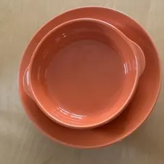 グラタン皿　オレンジ