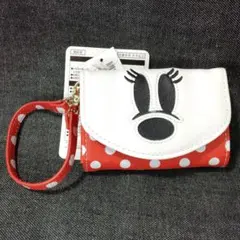 ☆未使用・ミニーマウス コイン カード パスケース ディズニー レトロデザイン☆