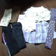 美品　レギンス　ボトムス　スカパン　キュロット　スカート　ズボン　110　女児