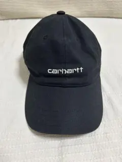 Carhartt WIP キャンバス スクリプト キャップ 黒 帽子刺繍のサムネイル