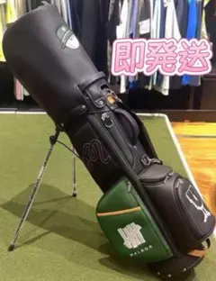【即発送】 Malbon Golf UNDEFEATED ゴルフバッグ 黒/緑