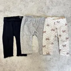 H&M プティマイン 70サイズ レギンスまとめ売り 3着セット