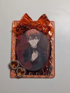 B8　硬質ケース　トレカケース　デコ　オレンジ　トレカデコ　推し活