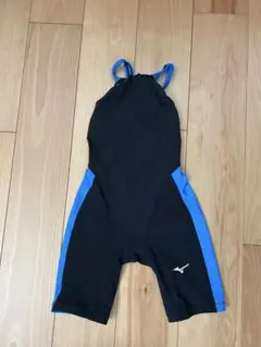 Fina認証 布帛水着　140cm 黒/青