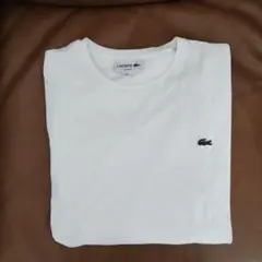 LACOSTE ホワイト スリムフィット 長袖Tシャツ US L