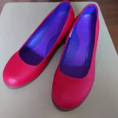 【極美品】クロックス 22.5 パンプス ウェッジソール ラウンドトゥ 希少のサムネイル