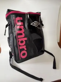 umbro アンブロ エナメル リュック バックパック 黒×ピンク 部活のサムネイル