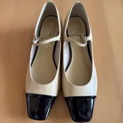 LE TALON ストラップパンプス バイカラー 25cmのサムネイル