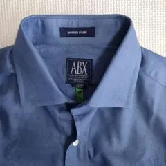 ABX コットン長袖シャツ Lサイズ ブルー