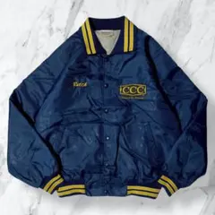 80s頃 USA製 HARTWELL 企業刺繍スタジャン