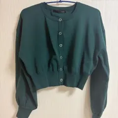 Heather カーディガン　グリーン　緑