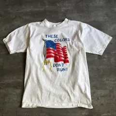 林*音様 90s USA製 ONEITA L シングルステッチ 星条旗 Tシャツ