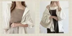 しまむらchocoコラボフーディシャツジャケットパーカーのサムネイル