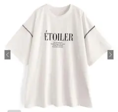 GRL グレイル 配色アウトシームロゴプリントTシャツ bo003