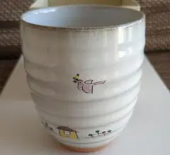 赤膚焼 湯呑み 奈良絵 陶器