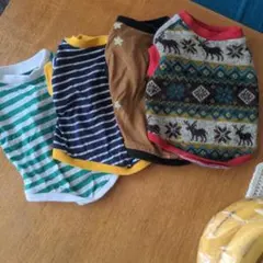 子犬用（ダックスフンド）ＳＳサイズ　トップス4点セット