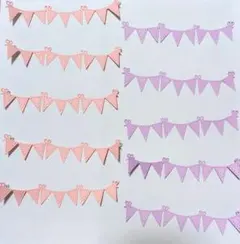 mkV様オーダー　三角ガーランド 10枚セット