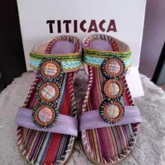 TITICACA ビーズ装飾サンダルのサムネイル