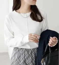 新品タグ付き★Discoatディスコート★前後2WAYリブメローロングスリーブ