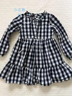 next チェック柄 長袖シャツ ワンピース4-5歳用