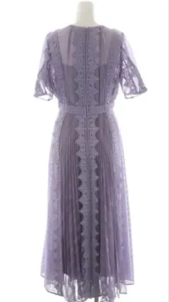 スナイデル snidel レースプリーツフレアワンピース ロング