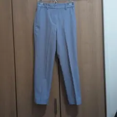 PLST リネンブレンドスティックパンツ ブルー XXS