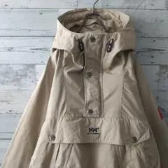 希少デザイン☆ヘリーハンセン 刺繍 ハーフジップ アノラック マウンテンパーカー