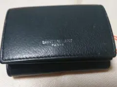 SAINT LAURENT 黒 三つ折り財布