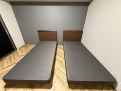 【シモンズ】シングルベッドフレーム 2台セット（状態良好）