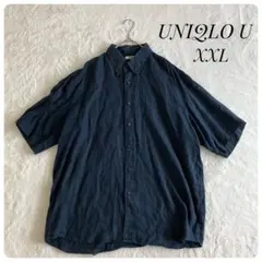 UNIQLO U✨ユニクロU（XXL）プレミアムリネンワイドフィットシャツ 麻