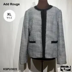 新品 Add Rouge アッドルージュ ノーカラージャケット タグ付 13号