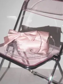 Darich サテンポーチバッグ PNK 新品