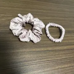 シルク100%シュシュ 2個セット