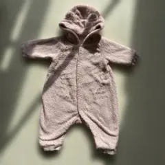 UNIQLO フリース　カバーオール　クマ耳ロンパース 70cm